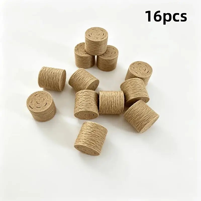 Miniature Hay Bale Ornaments – 8 or 16 Pcs Farm Scene Decor