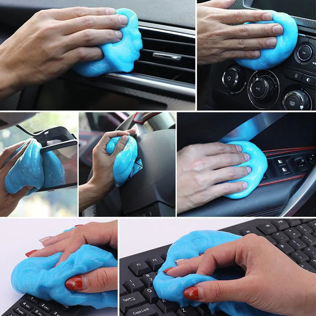 Car Dust Cleaning Gel – 160g Rubber Mud for Vents & Dashboard Car Cleaning Gel Nixie