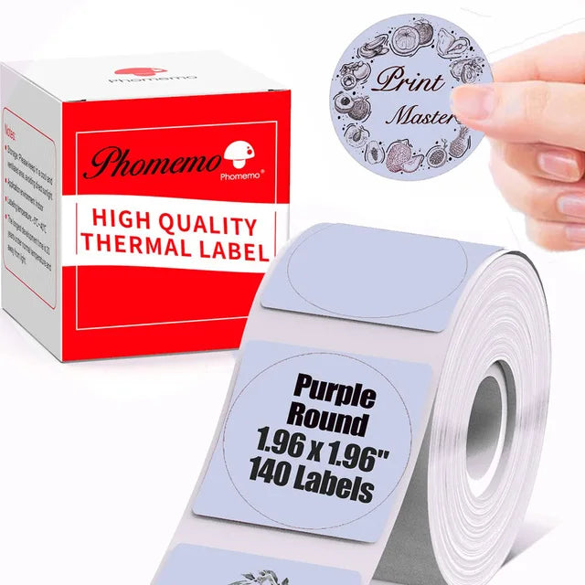 Phomemo M200 Color Labels 40x30mm 3 Rolls 690 Labels Pink/Khaki/Blue