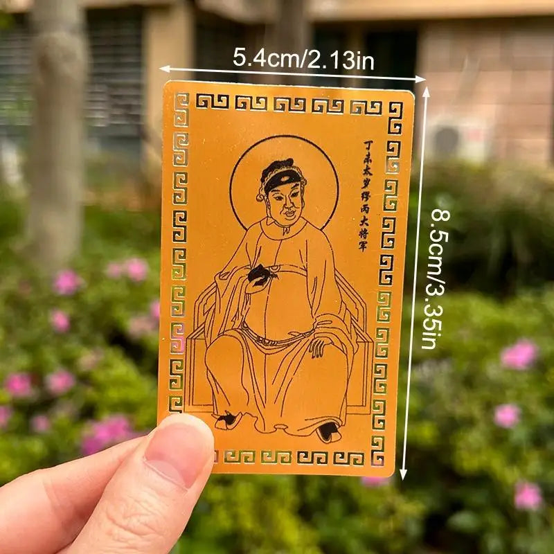 2027 Tai Sui Feng Shui Gold Talisman Card – Wealth & Protection Feng Shui Talisman Nixie