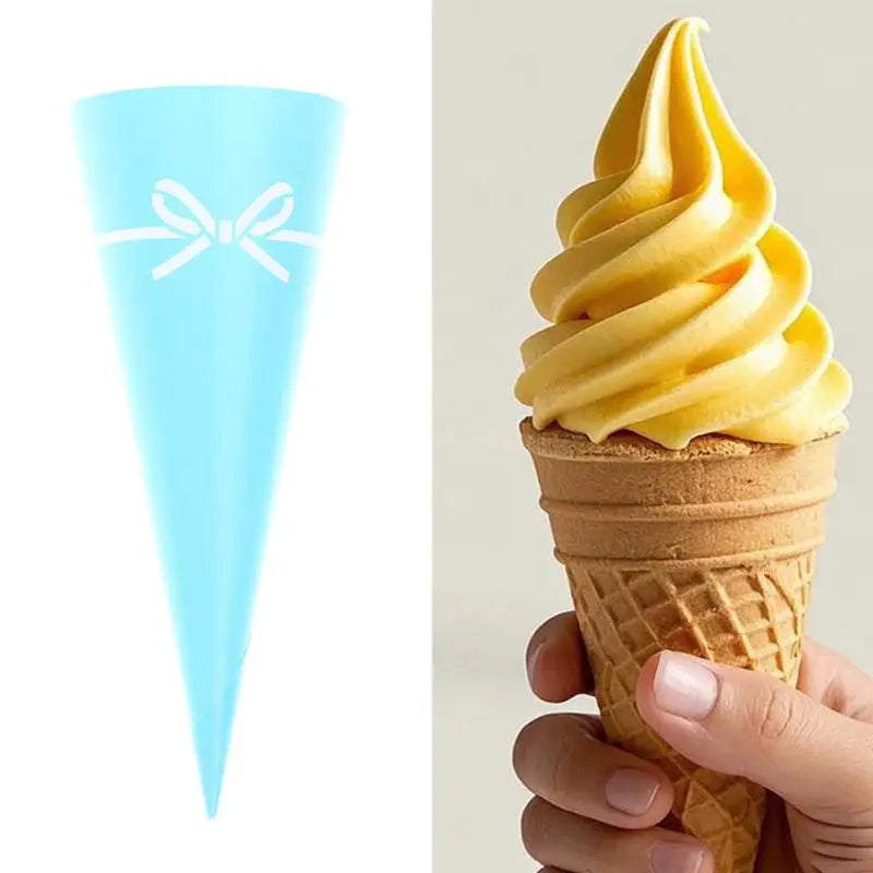 20Pcs Ice Cream Cone Paper Sleeves – Party Supplies Party Cone Sleeves Nixie