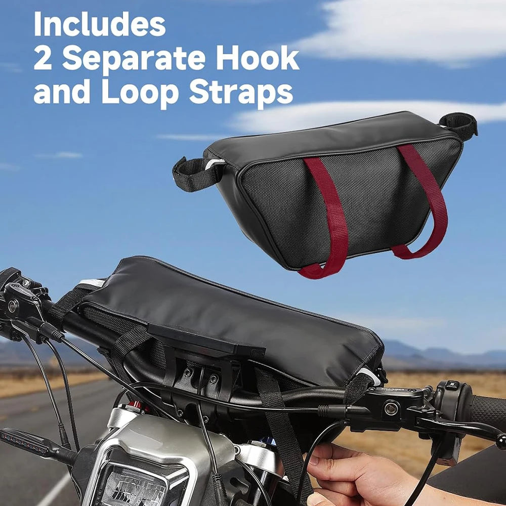 KEMITOUR Waterproof PVC Motorcycle Handlebar Bag – Universal Handlebar Storage Bag Nixie