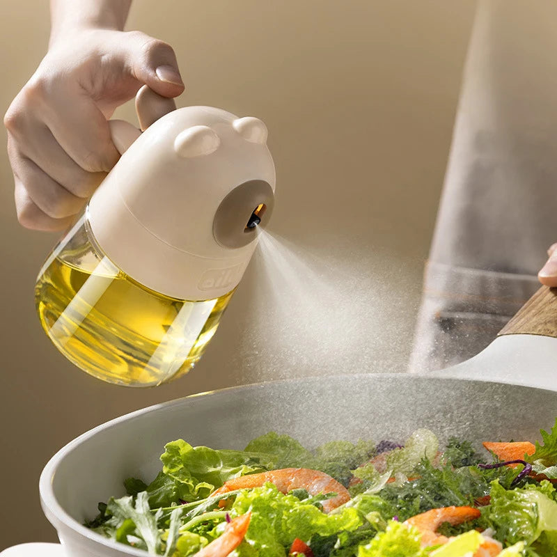Glass Press-Spray Oil Dispenser Bottle – BBQ, Baking & Kitchen Oil Spray Dispenser Nixie