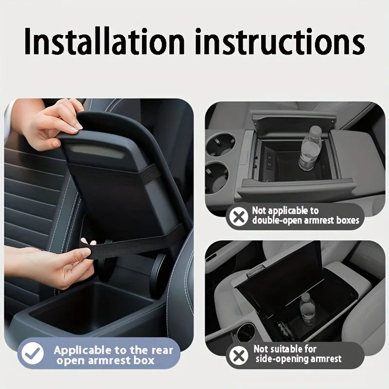 Plush Car Armrest Pad – Central Console Heightening Cover