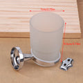 Wall-Mounted Toothbrush Holder Glass Cup – Modern Bathroom