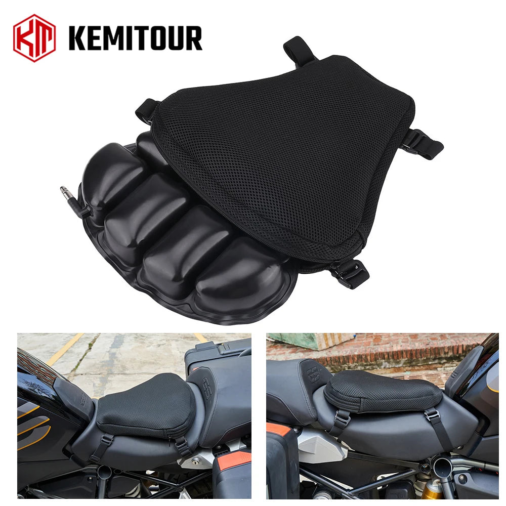 KEMITOUR Motorcycle Inflatable Air Seat Cushion – Universal Fit Motorcycle Seat Cushion Nixie