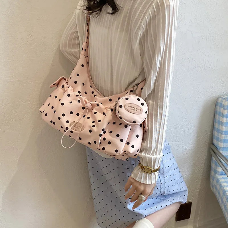 Korean Polka Dot Crossbody Shoulder Bag for Women | Satchel Crossbody Shoulder Bag Nixie