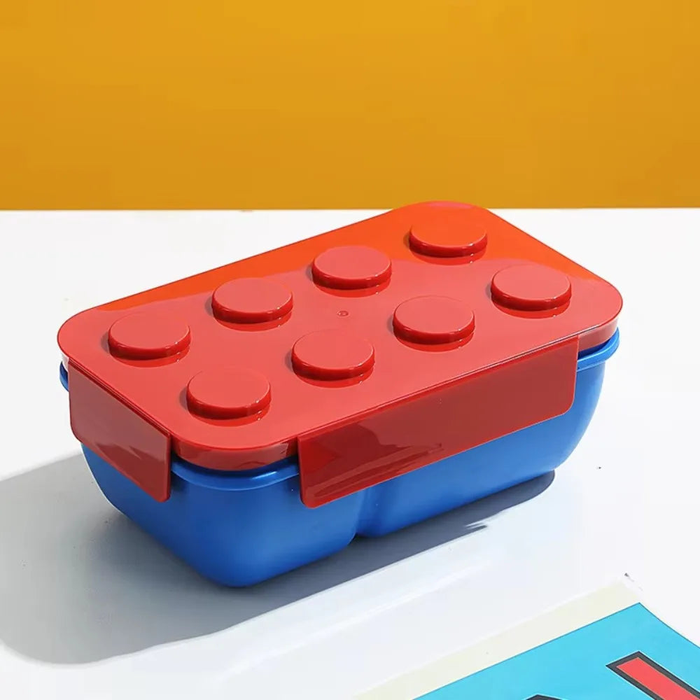 Building Blocks Bento Box – Kids Portable Sealed Lunch Box Kids Bento Lunch Box Nixie Red 1300ML