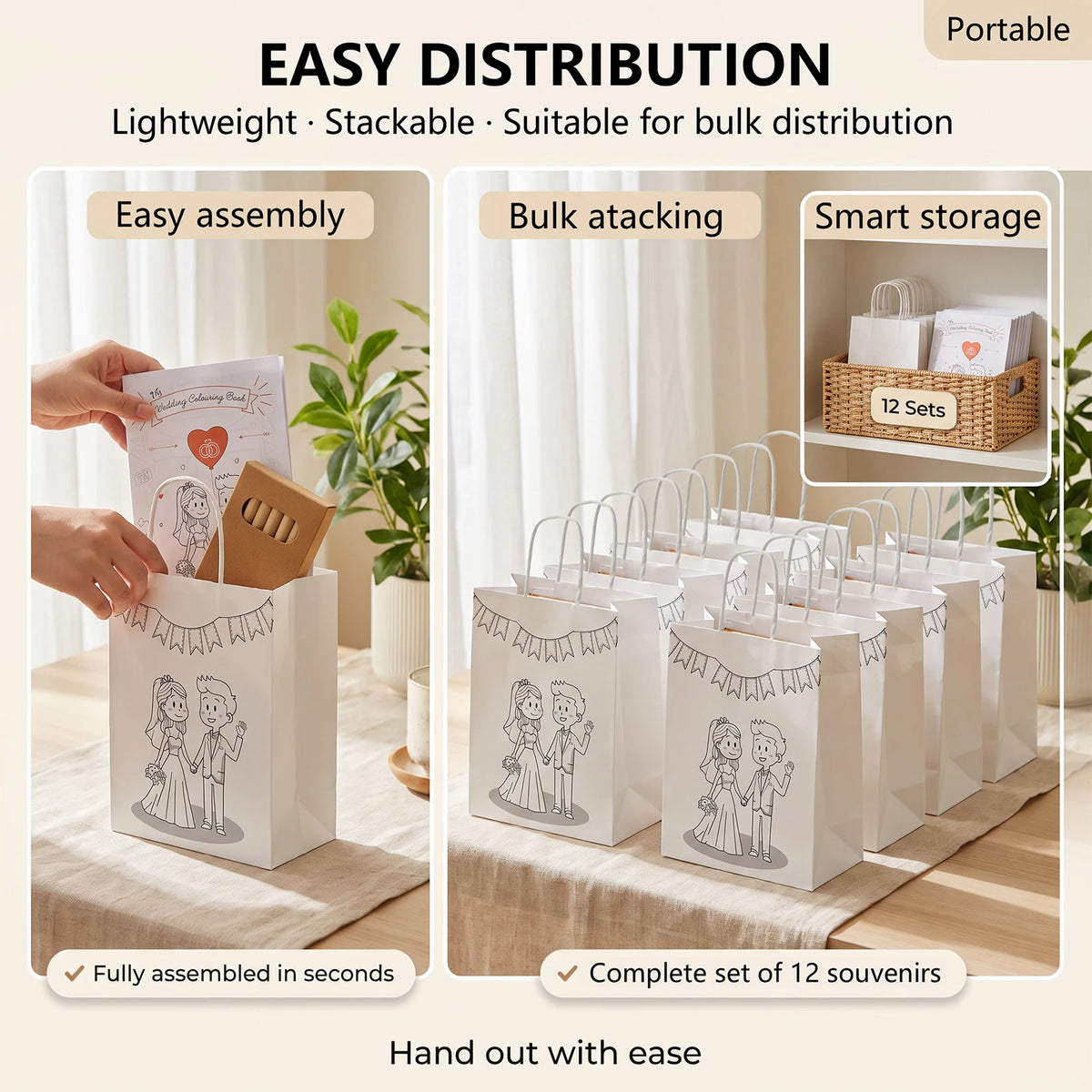 Kids Wedding Activity Pack – 12-Set Favor Kit with Coloring Books Wedding Activity Set Nixie