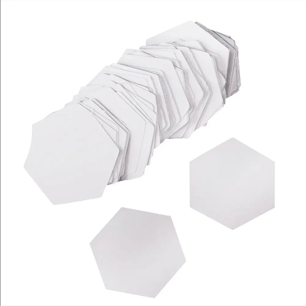 100Pcs Hexagon Paper Quilting Templates – 6 Sizes for Patchwork Quilting Templates Nixie