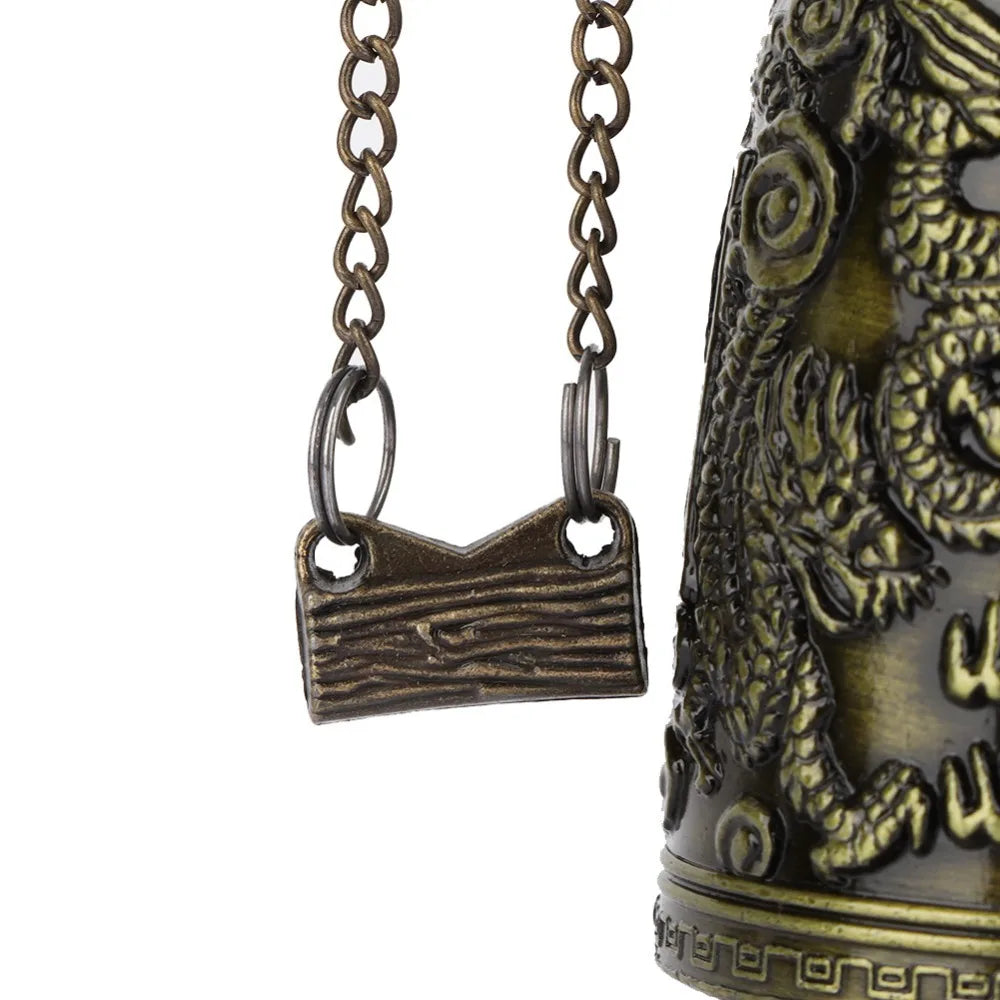 Bronze Dragon Bell Alloy Buddhist Bell Statue Home Decor Decorative Bell Statue Nixie