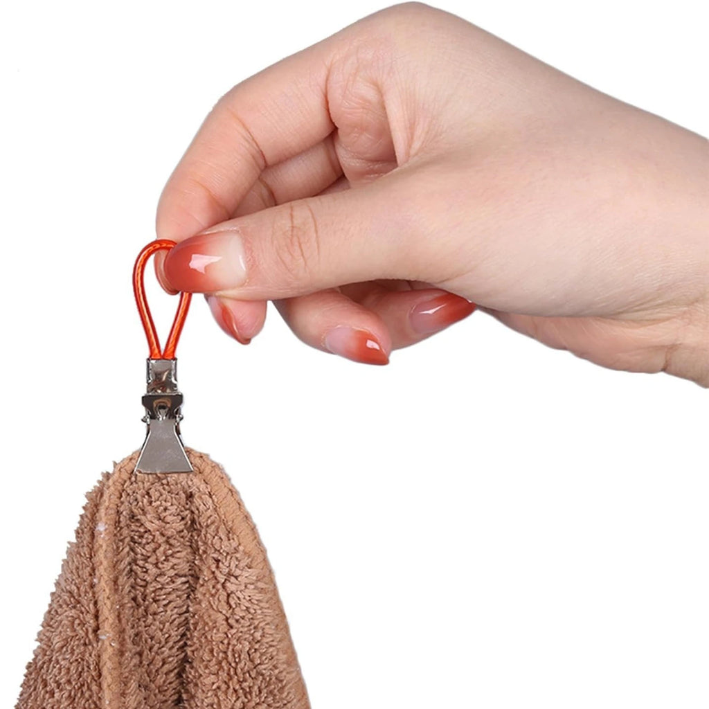 5-Pack Colorful Metal Towel Hanging Clips & Hook Organizer Towel Hanging Clips Nixie