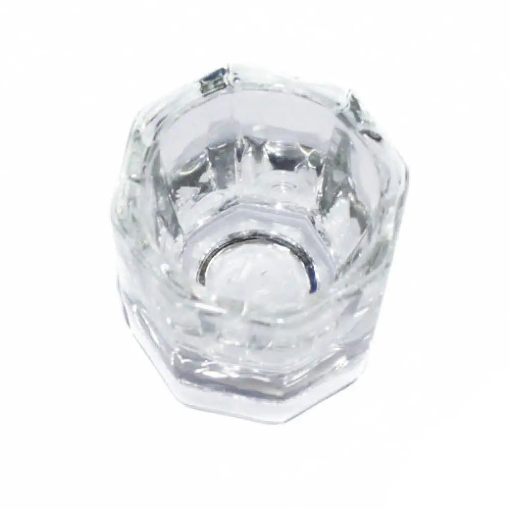 Octagonal Glass Dappen Dish for Acrylic Nail Art | Crystal Cup Nail Art Dappen Dish Nixie