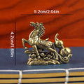 Bronze Zodiac Horse Copper Statue Desktop Ornament Décor Desktop Statue Ornament Nixie one size