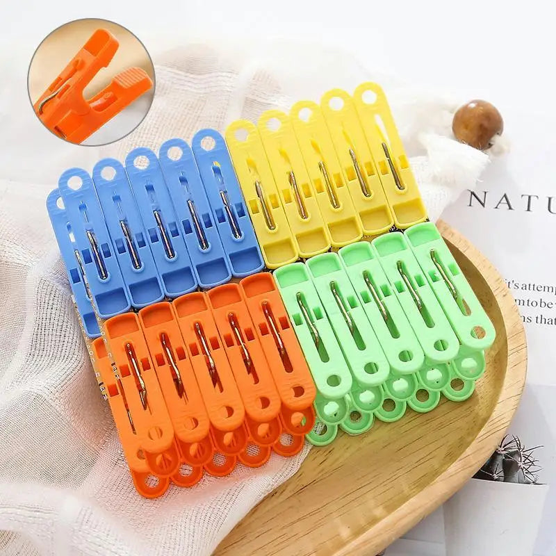 Colorful Windproof Clothes Pegs – 16/20 Pack Laundry Clips Laundry Clothes Pegs Nixie
