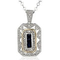 Trendy Glass Pendant Necklace – Stone Charm Jewelry for Women Pendant Necklace Nixie Blue