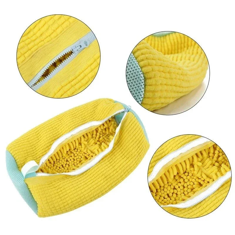 2-Pack Sneaker Washing Bags – Cotton Mesh Shoe Laundry Protector Shoe Laundry Bag Nixie