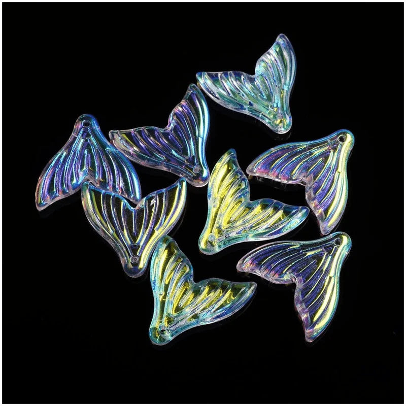 20pcs AB Glass Flower Beads for DIY Jewelry Making Glass Jewelry Beads Nixie