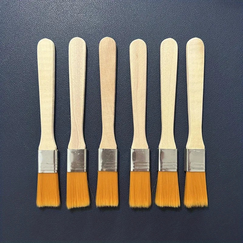 6-Piece Mini Paint Brush Set – Multi-Surface Wood Art Tool Mini Paint Brush Set Nixie