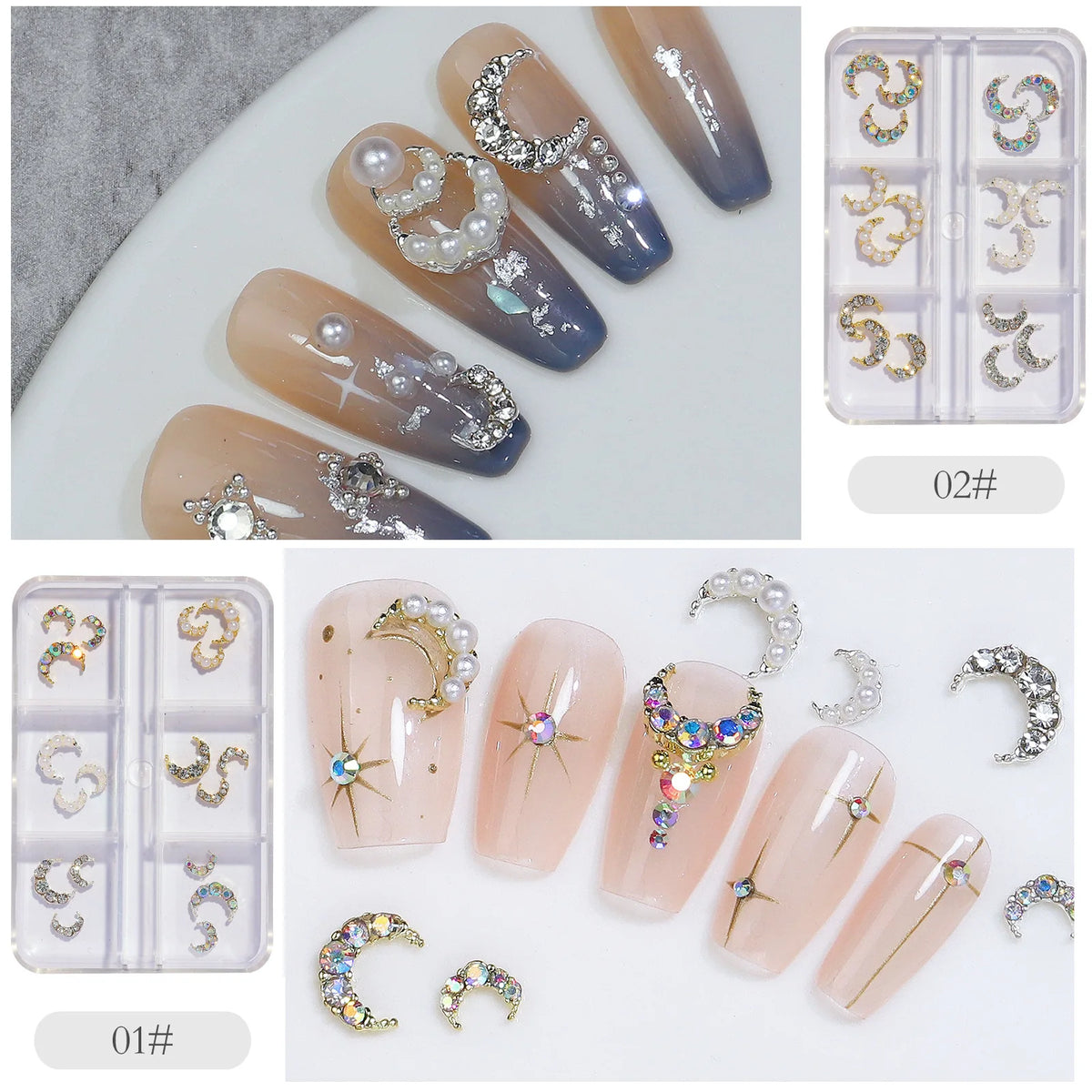 Nail Art Charms & Rhinestones Metal Nail Decorations Nail Art Charms Nixie