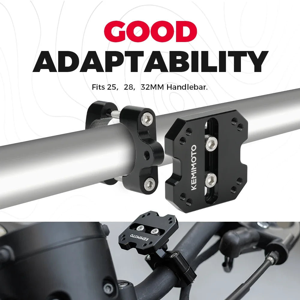 Universal Motorcycle GPS Mount – 12–32mm Handlebar AMPS Bracket Motorcycle GPS Mount Nixie