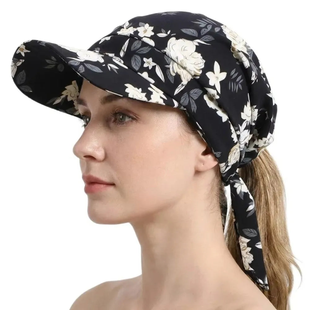 Vintage Printed Baseball Cap Breathable Bandana Hat | One Size Baseball Cap Nixie