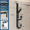 No-Drill Door Back Hook Rack – 3, 5 or 7 Hooks for Storage