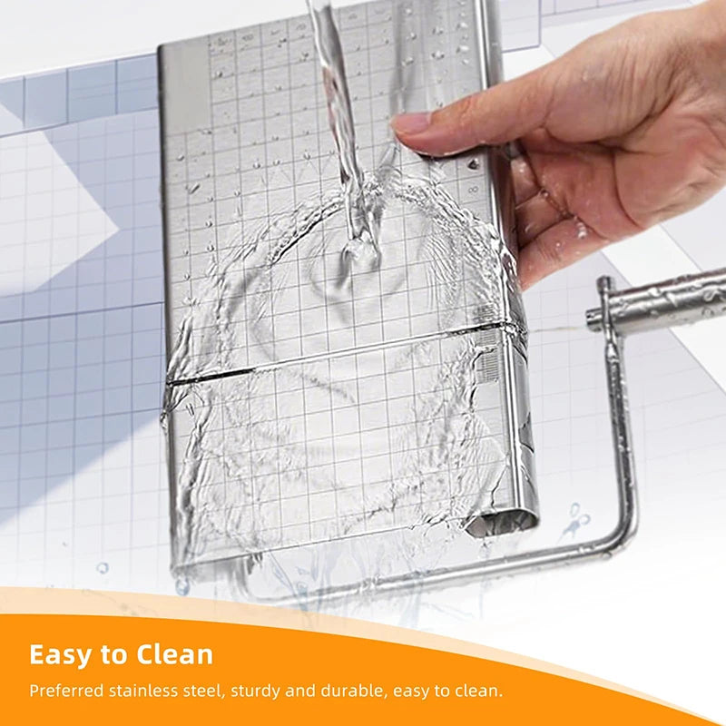 Adjustable Heavy-Duty Cheese Slicer – Stainless Steel Wire Cutter Cheese Slicer Nixie