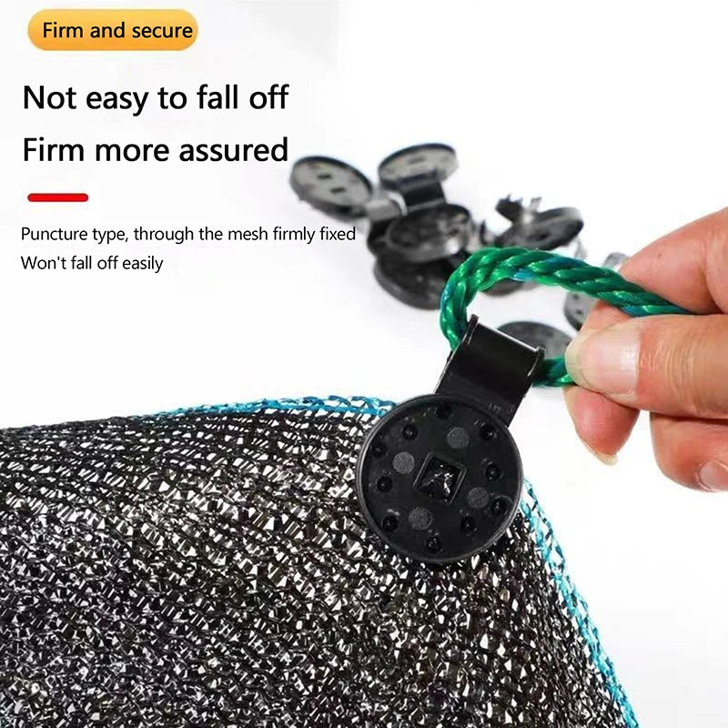 100Pcs Shade Cloth Clips Greenhouse Fabric Net Fixing Clamps Greenhouse Net Clips Nixie