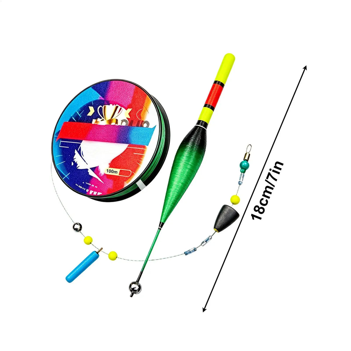 Automatic Bobber Fishing Line Set with Float – 100m Nylon