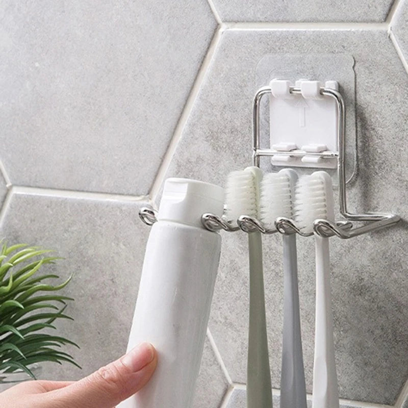 Wall Mount Stainless Steel Toothbrush & Razor Holder Toothbrush Holder Nixie