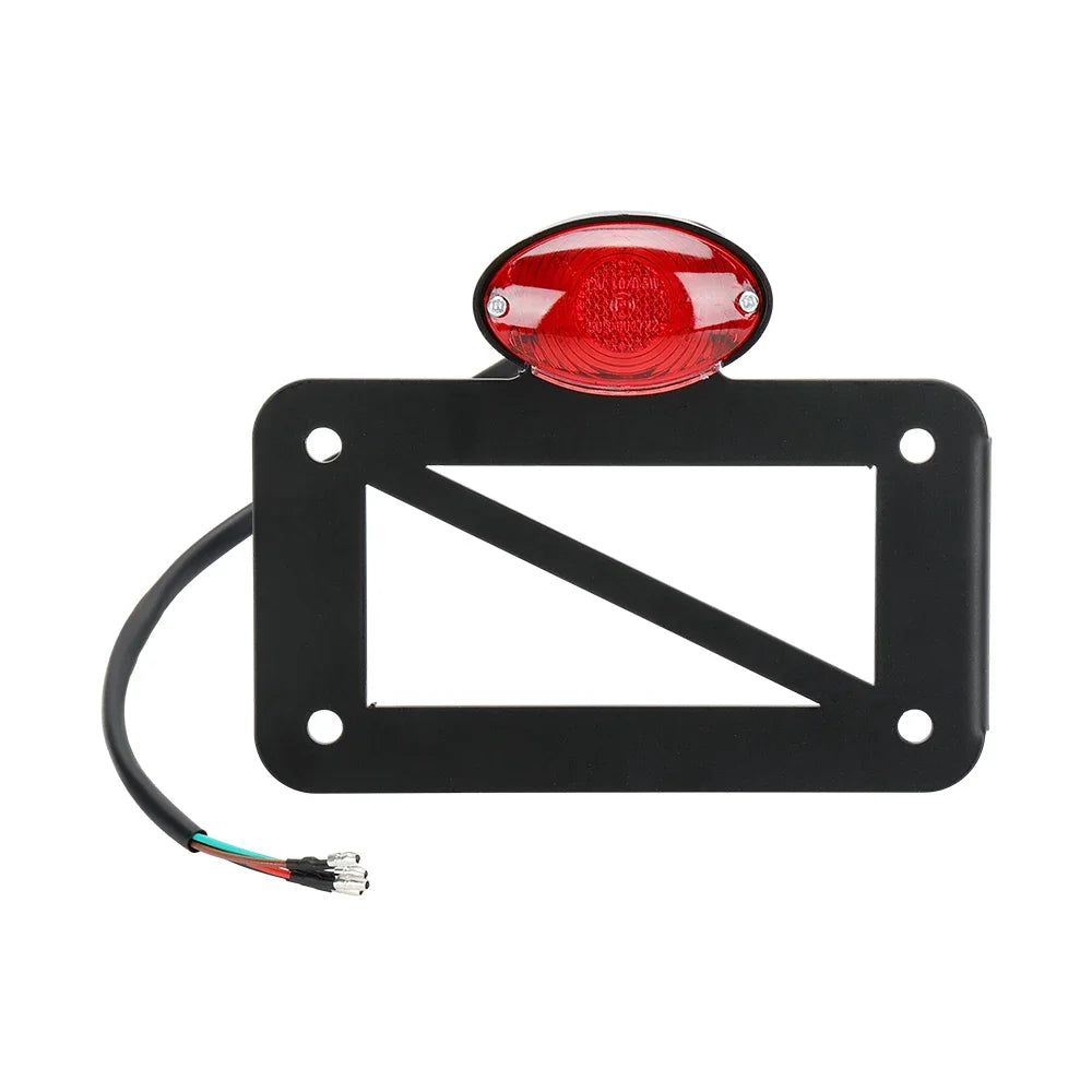 Motorcycle Side Mount License Plate Bracket w/ LED Lights License Plate Bracket Nixie