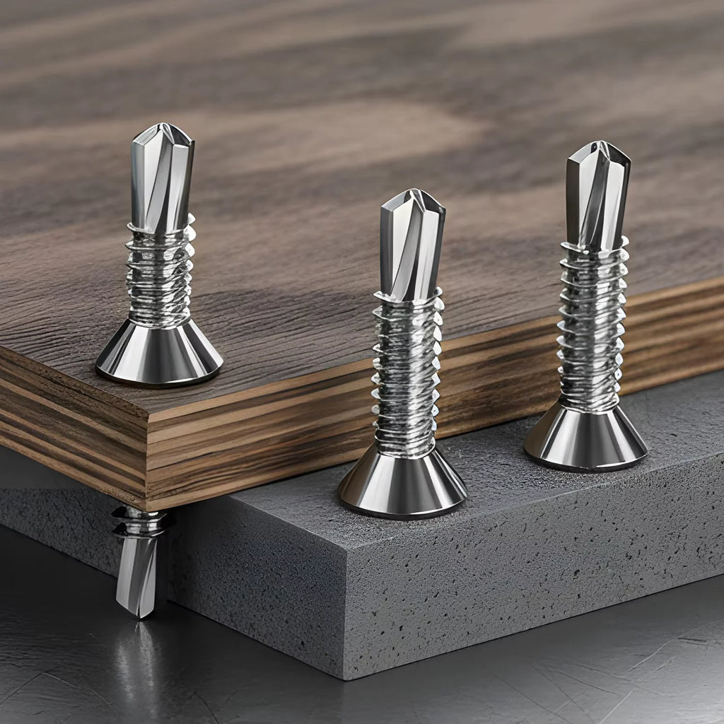 M4.2 Stainless Steel Self-Tapping Screws Flat Head 50/200PCS Self-Tapping Screws Nixie
