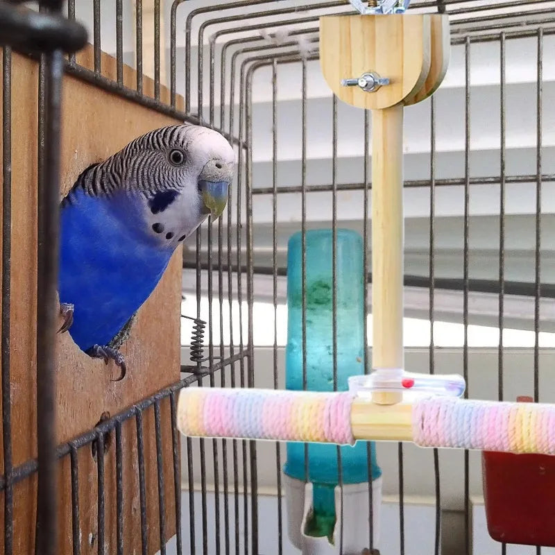 Bird Swing Perch Toy – Rotating Chew Design for Parrots