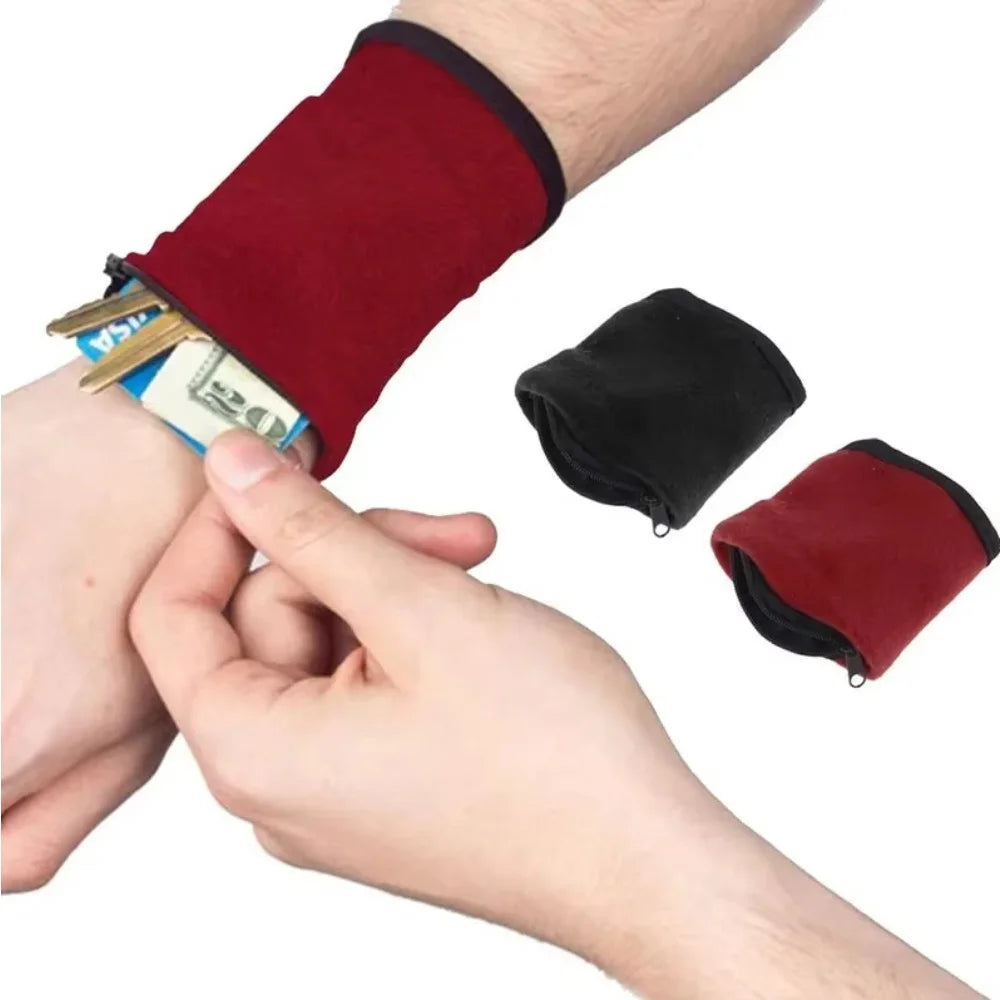 Wrist Wallet Running Bag – Zipper Sweatband Arm Pouch Sports Wrist Wallet Nixie