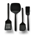 4-Piece Heat-Resistant Silicone Spatula Set – Non-Stick Silicone Spatula Set Nixie black