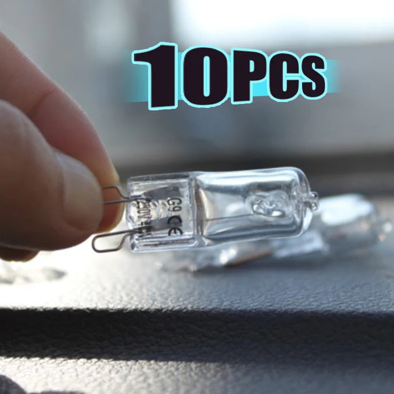 10Pcs G9 Halogen Oven Light Bulbs 20W 25W 40W 60W High Temp Halogen Light Bulbs Nixie
