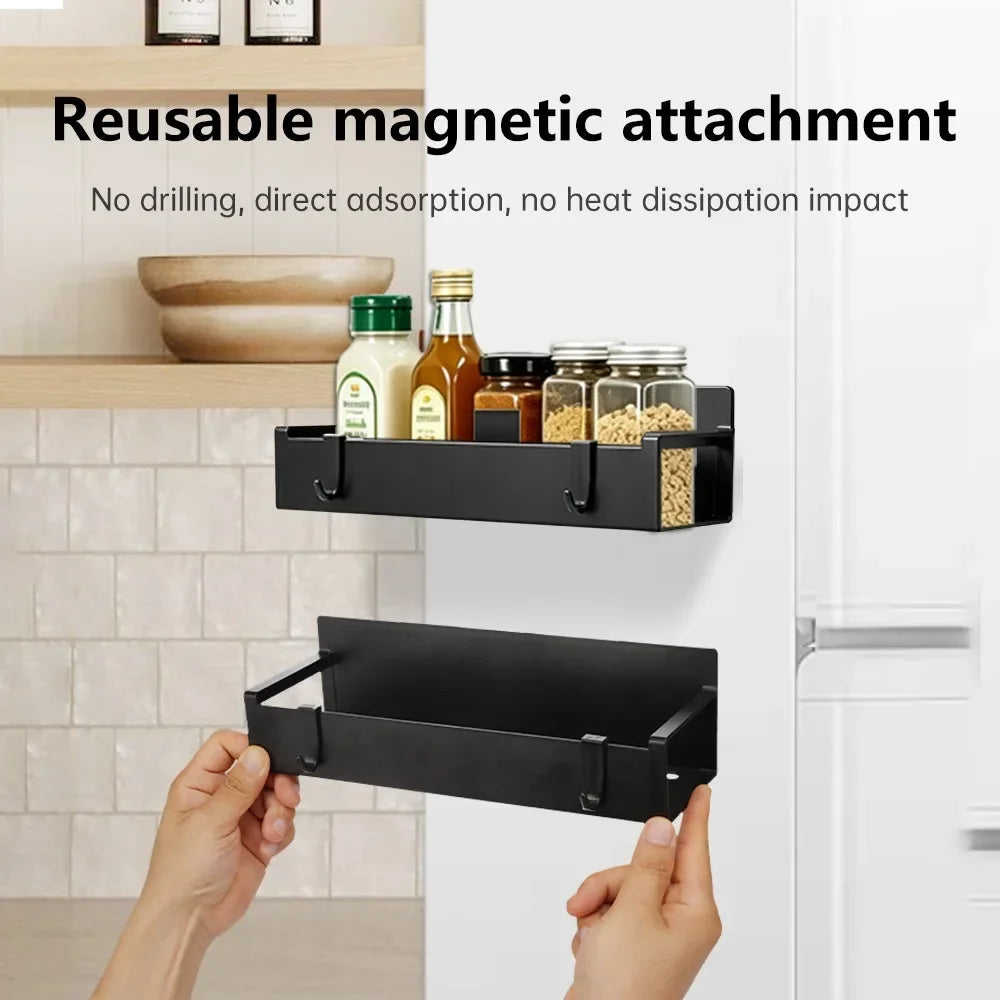 Magnetic Spice Rack Organizer – Fridge, Oven & Air Fryer Magnetic Spice Rack Nixie