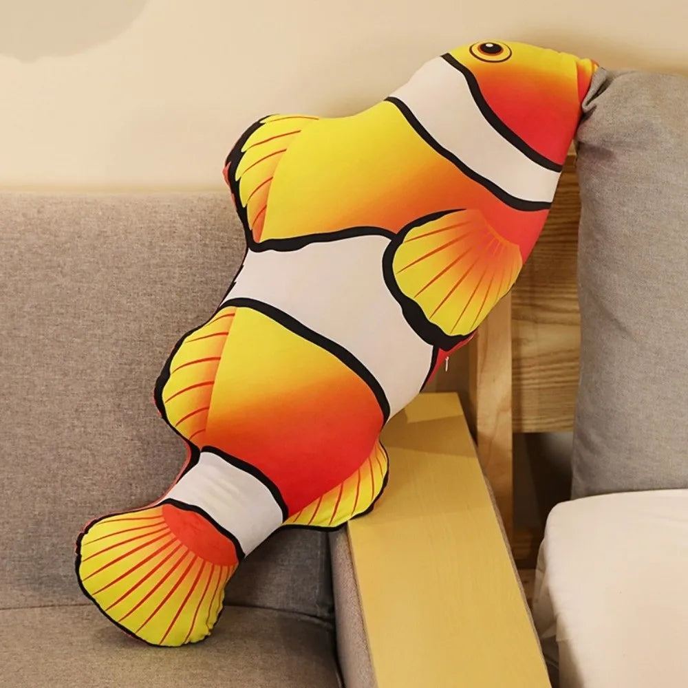 3D Realistic Fish Plush Toy – Soft Stuffed Animal Pillow Gift Stuffed Animal Plush Nixie
