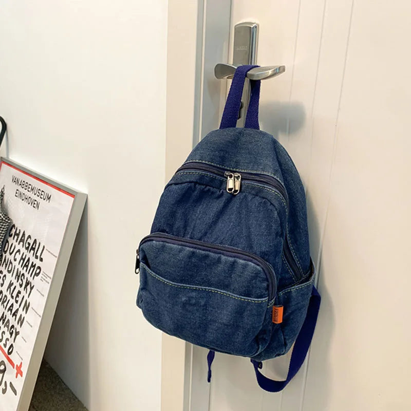 Nixie Denim Mini Backpack – Travel Daypack for Women & Teens Denim Mini Backpack Nixie
