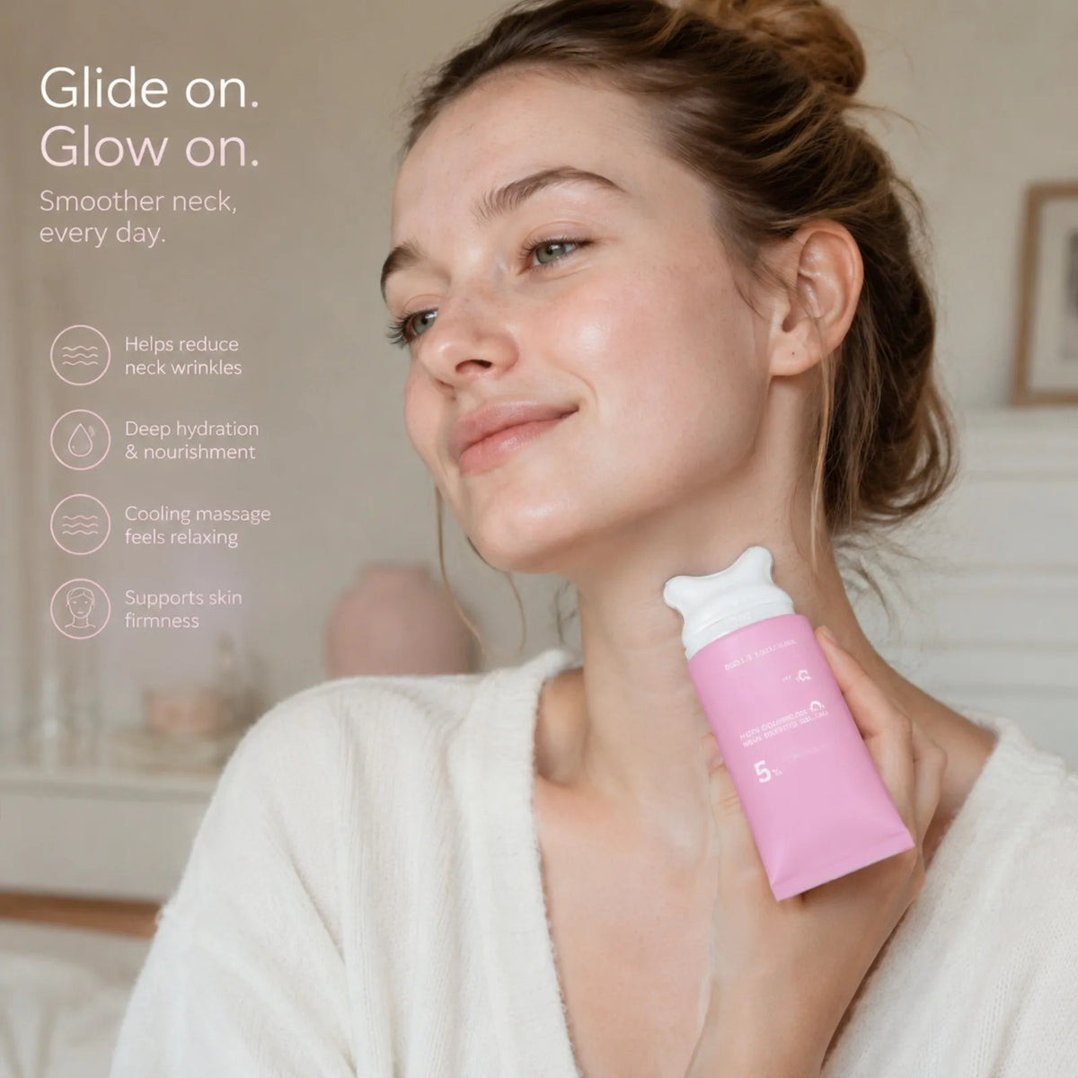 PDRN Collagen Gua Sha Neck Cream – Firming & Hydrating 90g Neck Firming Cream Nixie