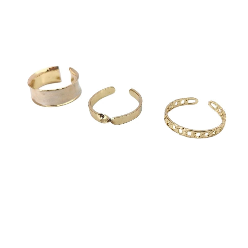 Vintage Geometric Adjustable Open Ring for Women | Minimalist Fashion Ring Nixie