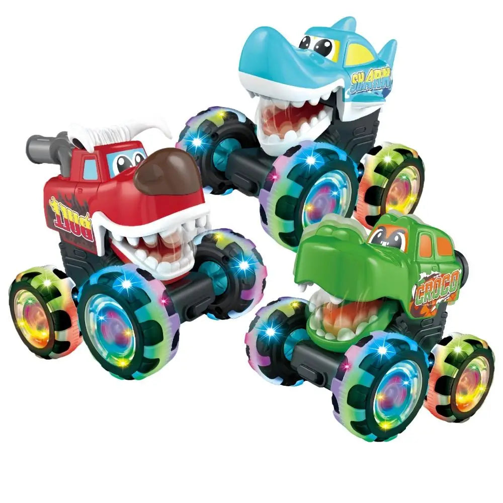 Monster Truck Pull Back Toy with Lights – Kids Gift Ages 4–12 Pull Back Toy Truck Nixie