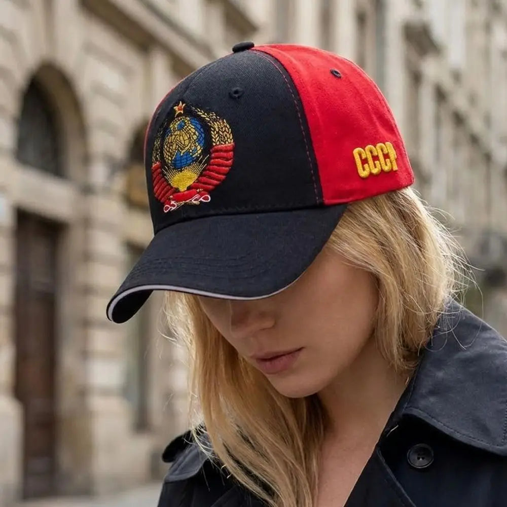 CCCP Embroidered Snapback Baseball Cap | Adjustable Cotton Hat Snapback Baseball Cap Nixie
