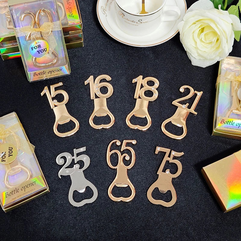 Number Shape Bottle Opener – Birthday & Anniversary Gift Novelty Bottle Opener Nixie