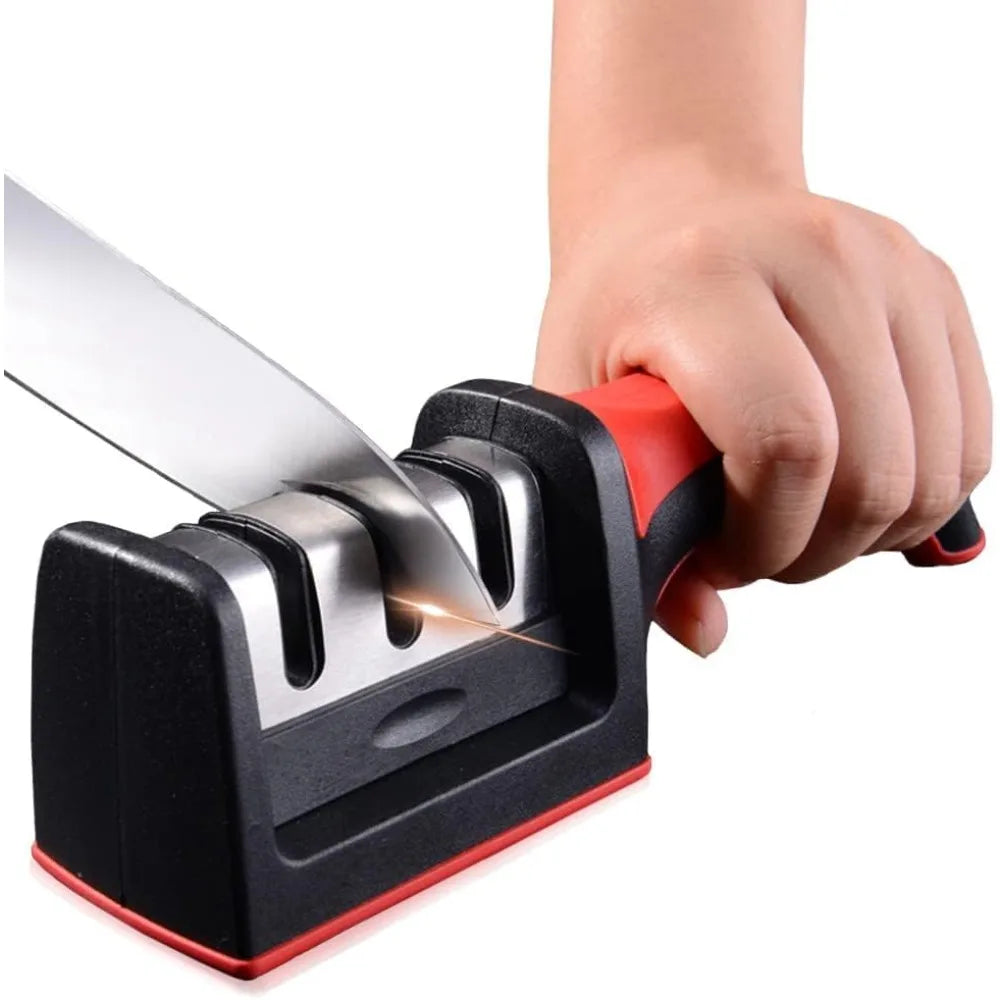 FEB.WIND Stainless Steel Kitchen Knife Sharpener Kit