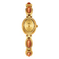 REBIRTH Oval Dial Retro Bracelet Watch for Women | Light Luxury Women's Bracelet Watch Nixie Pink