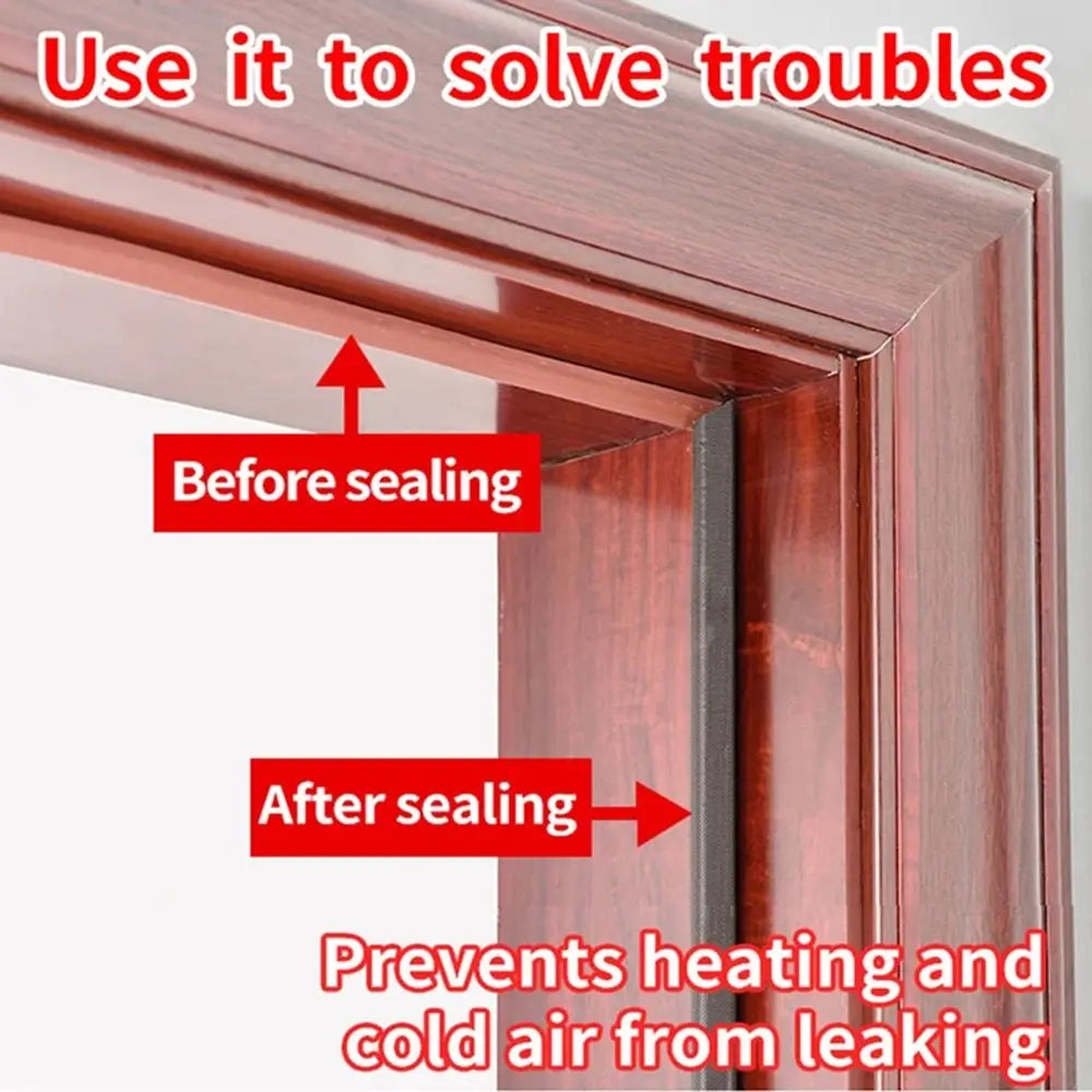 5M PU Foam Door Seal Strip Weather Stripping Draught Excluder Door Seal Strip Nixie