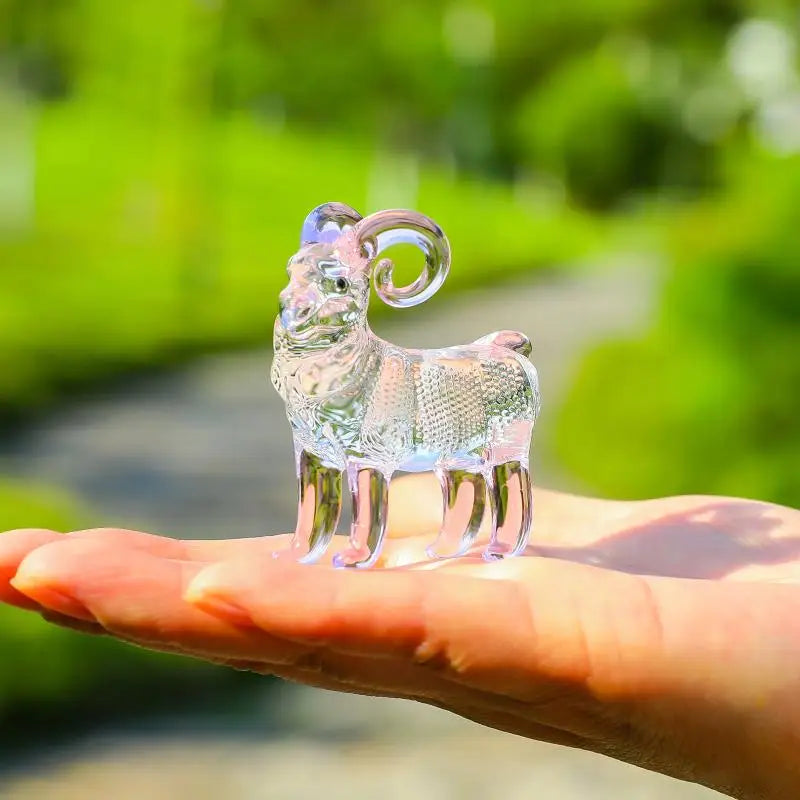 2027 Zodiac Sheep Crystal Figurine – Décor & Gift Crystal Figurine Nixie