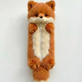 Cute Cartoon Animal Plush Pencil Pouch | Fun Student Stationery Plush Pencil Case Nixie Brown